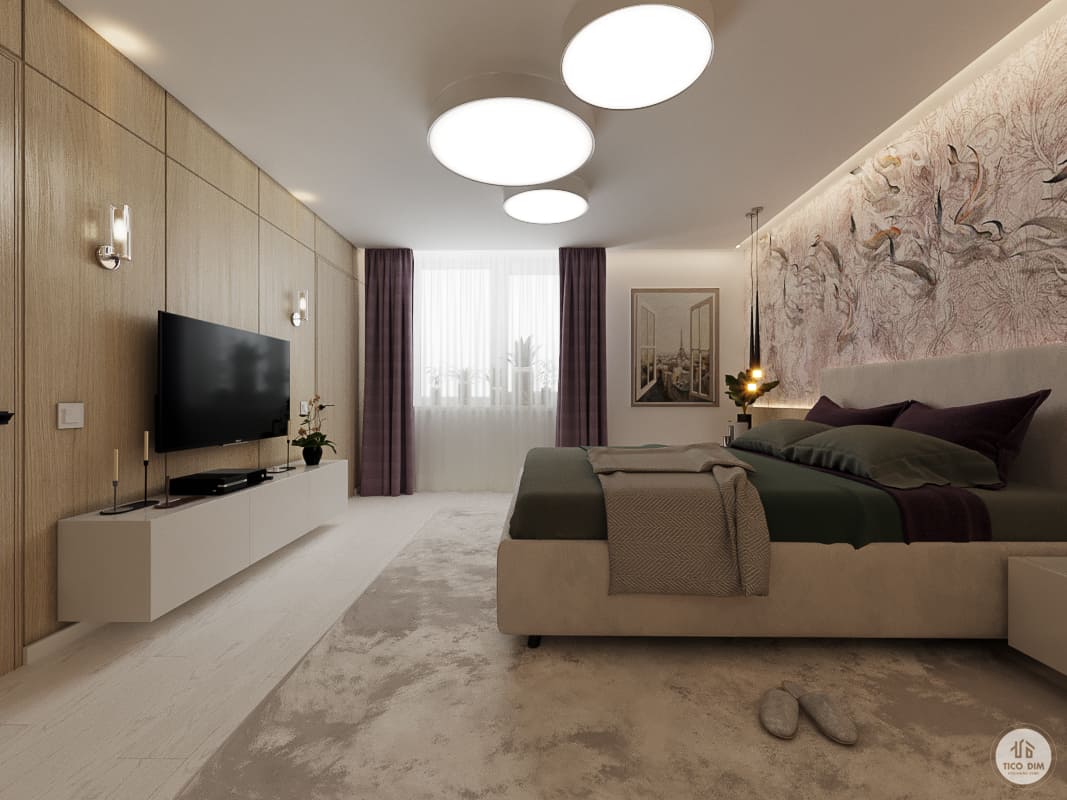 Calm bedroom | Interior Designio